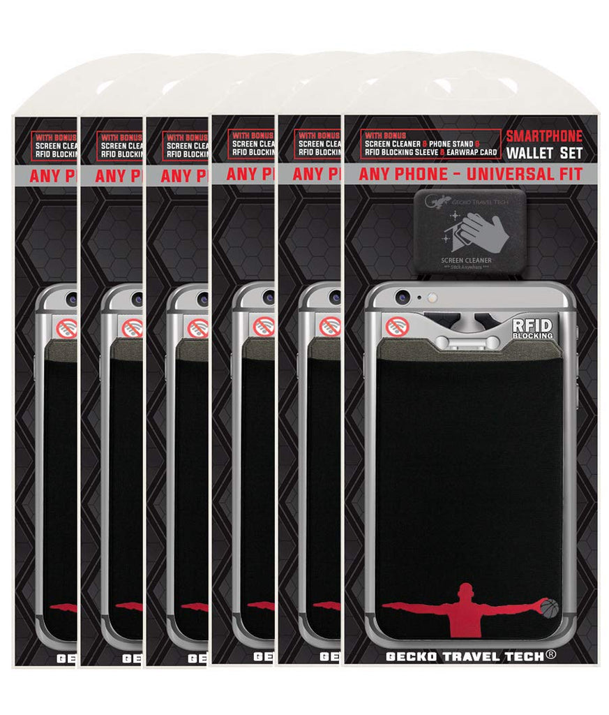 VALUE PACK - Stick On Phone Wallet - 6 PACKS