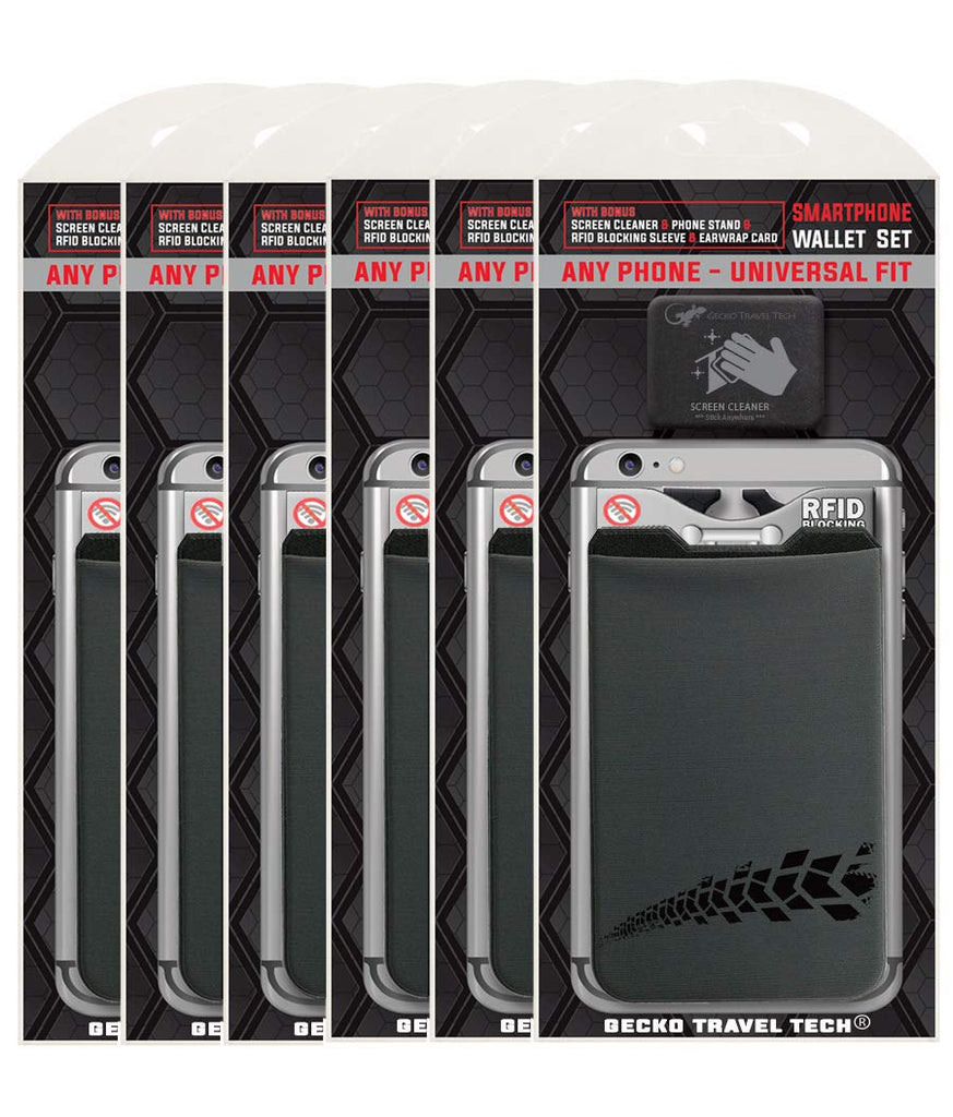 VALUE PACK - Stick On Phone Wallet - 6 PACKS