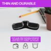 thin and durable reading glass mini readers cheater glasses in silicone case, comes with 5 focal point lenses in one pack