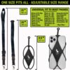 phone case necklace lanyard phone holder with neck strap fits all phone universal with adujstable necklace in black