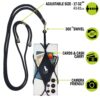 lanyard phone holder - PHONE LANYARD - ROPE XL - DIA - BLACK-BL -- FEATURES phone necklace adjustable length 17- 32 inches quick release buckle, 360 degree swivel, does not block camera, carry cards and cash in BLACK