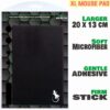 EXTRA LARGE adhesive mouse pad for travel mouse pad soft microfiber with web cam covers