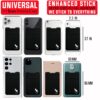phone wallet card holder-G6-BLACK-WHITE--FITS ANY PHONE card wallet pocket for back of phone universal fit