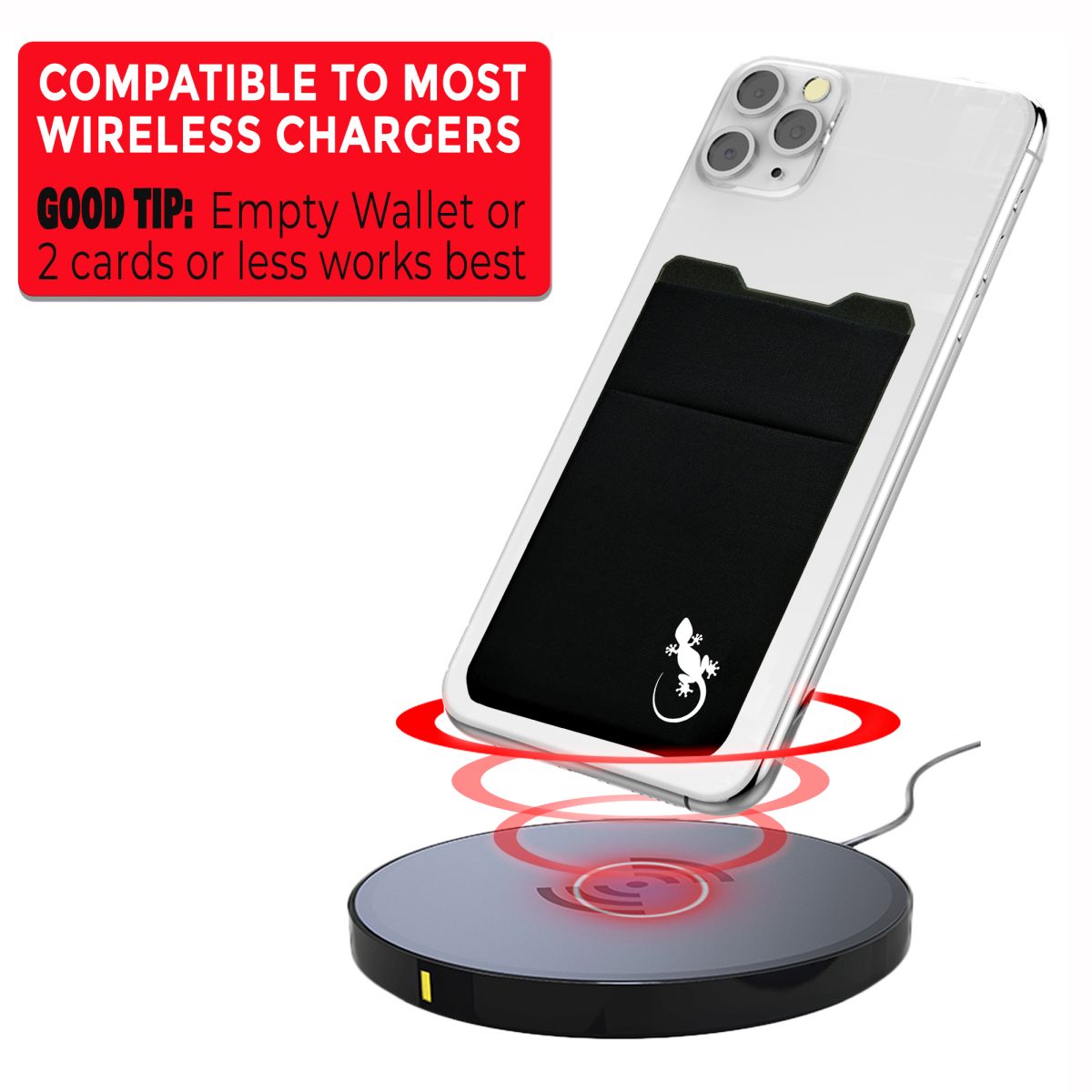 card wallet pocket for back of phone lycra phone wallet pouch double pocket gecko travel tech stick on pouch stretch to carry cards and cash can work with wireless charging