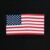 USA Flag - Black