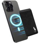 Magnetic phone wallet magsafe wallet compatible with iphone easily removable from back of phone card holder wallet