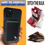 credit card wallet on the back of phone ditch the bulky wallet