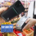 iphone wallet compatible iwht tap and pay compatible with iphone easily removable from back of phone card holder wallet