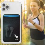 phone card holder compatible with iphone easily removable from back of phone card holder wallet