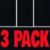 3 PACK - Black --BLANK--