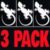 3 PACK - Black White