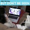 web cam cover join the call but dont be seen black set