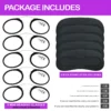 Reading glasses variety 5-pack with five mini armless readers, adhesive cases and assorted magnification strengths 1,1.5,2,2.5,3 magnifications