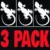 3-PACK - BLACK WHITE