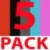 5-PACK Rainbow
